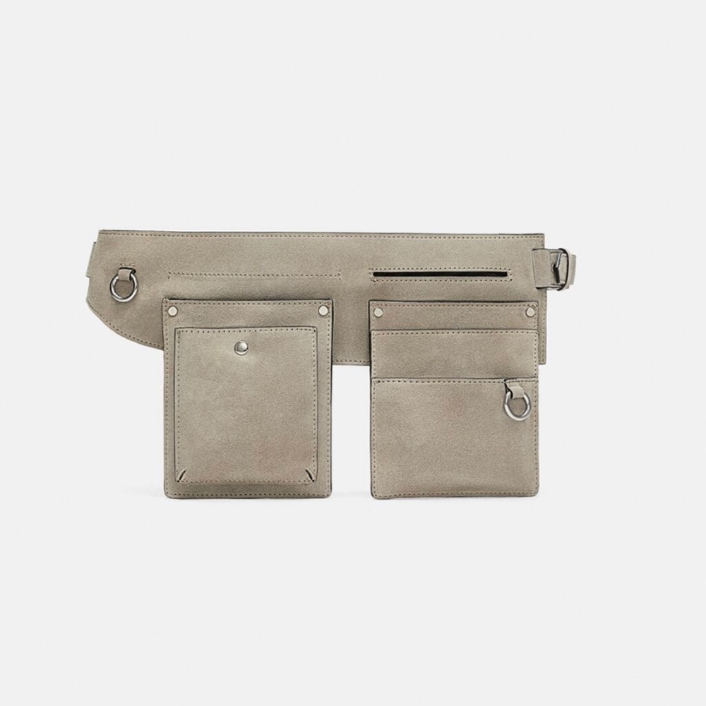 Split suede leather bag